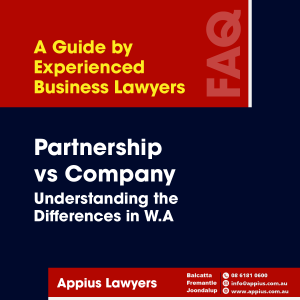 Partnership vs Company: Understanding the Differences in Western Australia