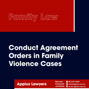 Conduct Agreement Orders
